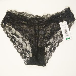NWT Black Lacy Hipster Cheeky Panties